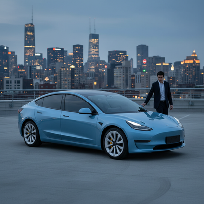 Tesla Model 3 Blue Glossy