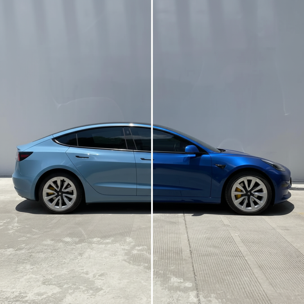 Tesla Model 3 Blue Glossy